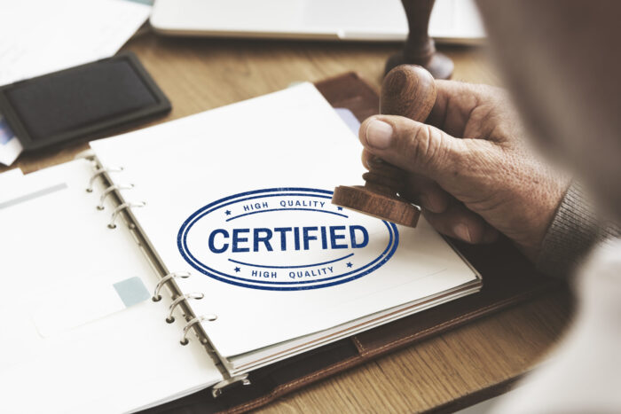 Certified Warranty Guarantee Insurance Assurance Concept
