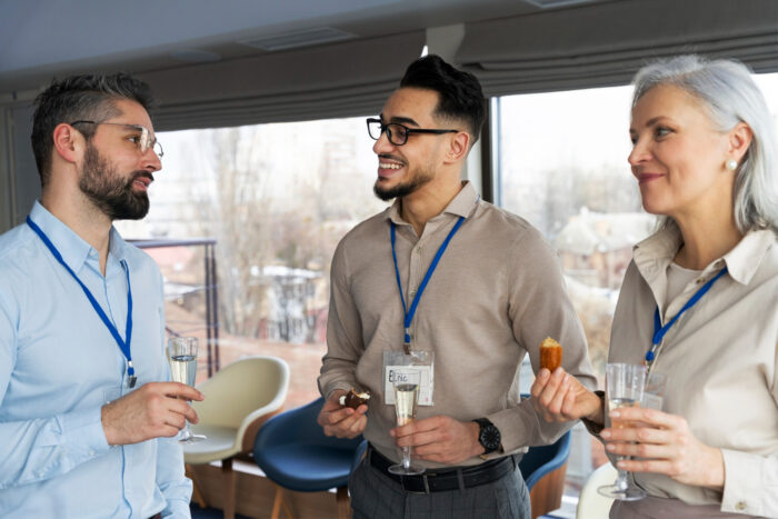 2149333733 Entrepreneurs networking at a Pomona Chamber of Commerce event