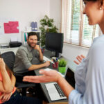 Pomona office team participating in California workplace wellness program