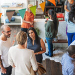 collaborative pop-up events with local businesses engaging customers