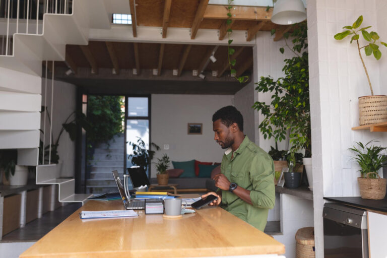 Small business workspace showcasing green office upgrades