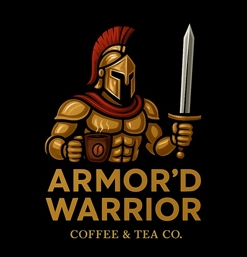 Armored warrior logo