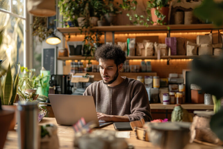 Local owner using AI tools for businesses