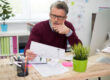 Small business owner creating a business budget